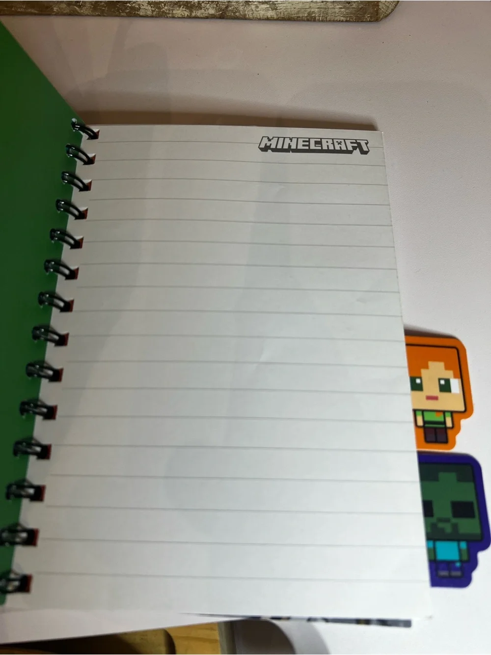 New MINECRAFT Paladone Notebook With Dividers